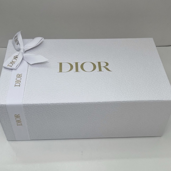 Dior Gift Box Storage Empty 8.9" x 5.5" x 3" Ribbon Tissue w. Shipping Box NEW - Picture 2 of 9